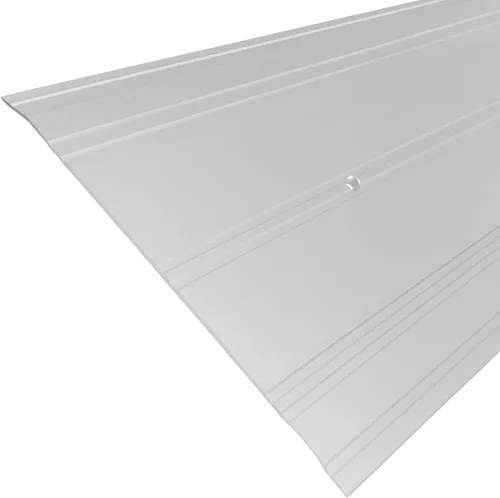 Vista 4 de Umbral de aluminio de 92 pulgadas de largo (marrón oscuro, 5 pulgadas de ancho x 1/4 pulgadas de alto)