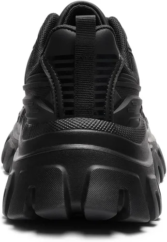 Vista 5 de DREAM PAIRS Zapatos deportivos gruesos de moda para mujer, con plataforma, con cordones, cómodos