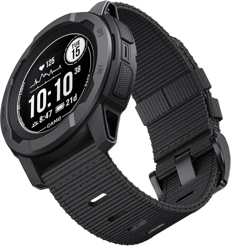 Vista 18 de Correa de repuesto para reloj Garmin Instinct Instinct 3 de 1.772 in, compatible con Garmin Instinct Solar, Tactical, Tide Esports, Sport Outdoor