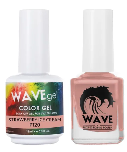 Vista 106 de WAVEGEL - Juego dúo de gel y esmalte de uñas a juego - Colección Simplicity - #P109 Blizzard I 0.5 onzas