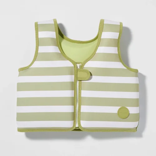 Vista 10 de SUNNYLiFE Chaleco de natación - Fabricado con neopreno más una cremallera frontal segura y desarrolla confianza en el agua. Chaleco de natación