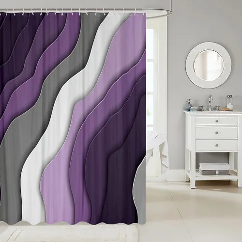 Vista 66 de Decorative White Baseball Shower Curtain Waterproof Polyester Fabric,Red Baseball Bat Bath Curtain Home Bathroom Decor Hanging Curtain with Hooks 72