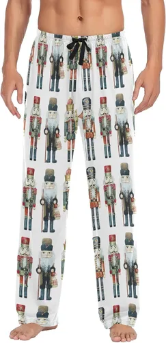 Vista 40 de Ollabaky Pantalones de pijama para hombre, pantalones de pijama con bolsillos, pantalones de descanso para hombre Multi 01