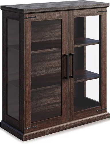 Vista 7 de BELLEZE - Vitrina de cristal Ashford de 36 pulgadas, color espresso 35.8 in Espresso