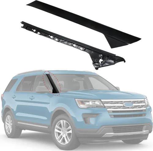Vista 9 de Moldura del Panel del Pilar Exterior del Parabrisas Delantero Izquierdo (Lado del Conductor) de Repuesto para Ford Explorer 2011-2019 de 4 Puertas