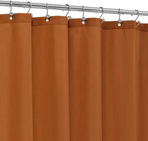 Vista 8 de ALYVIA SPRING Forro de Cortina de Ducha de Tela Extra Largo Impermeable - 72" x 96", Suave y Ligero Cortina de Ducha X-Larga con 3 Imanes, Lavable a