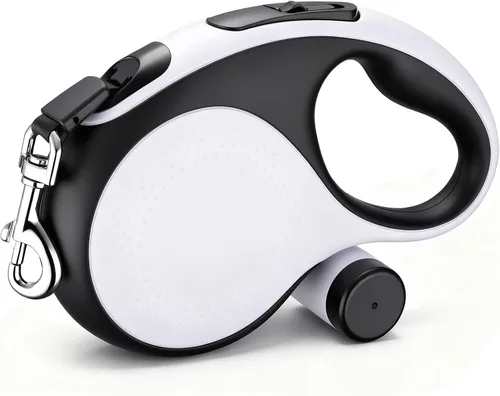Vista 13 de Segarty Correa retráctil para perro de 16 pies con soporte desmontable para bolsa de excrementos, correa para caminar de 16.4 ft para mascotas