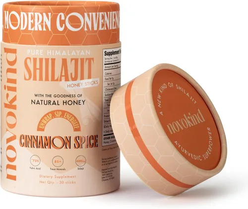 Vista 7 de Shilajit del Himalaya de 400 mg para hombres con miel, canela, barras energéticas para llevar y apoyo inmunológico para mujeres, 75% más de ácido