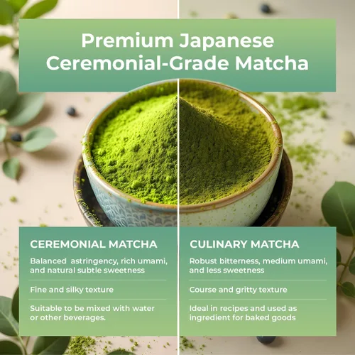 Vista 2 de Maiji Suplemento en polvo de péptidos de colágeno de Japón Matcha, polvo de té verde matcha de grado ceremonial (bolsa de 15 porciones)