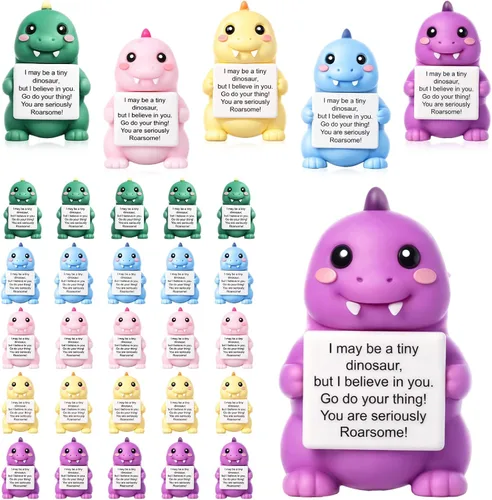 Vista 10 de Gejoy 25 piezas de mini figuras de pato, coloridos regalos motivacionales positivos, decoraciones inspiradoras de animales para graduación