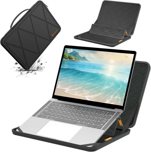Vista 21 de Smatree MS75T Hard EVA Case with Stand for 15.3 inch Lenovo Yoga Slim 7i MS - Negro