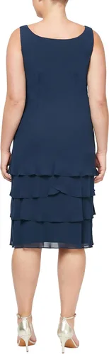 Vista 4 de S.L. Fashions Vestido de chaqueta adornado de dos piezas de talla grande para mujer