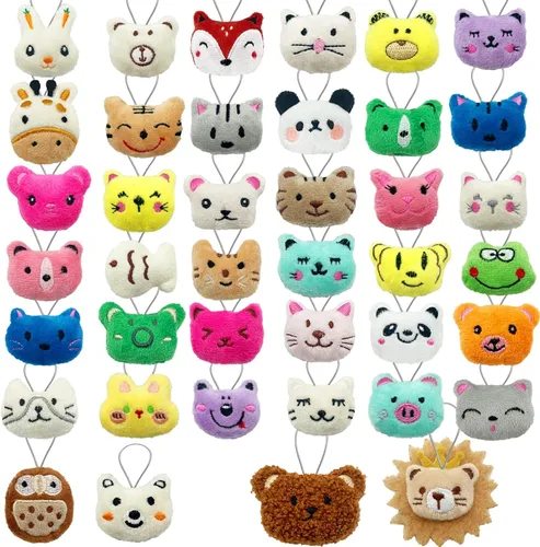 Vista 12 de Juego de 40 piezas de juguetes de peluche de alimentos de verduras, lindo llavero de juguete de peluche de vegetales pequeños para recuerdos