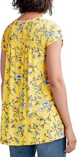 Vista 3 de ellos Túnica fruncida para mujer de talla grande, Multi