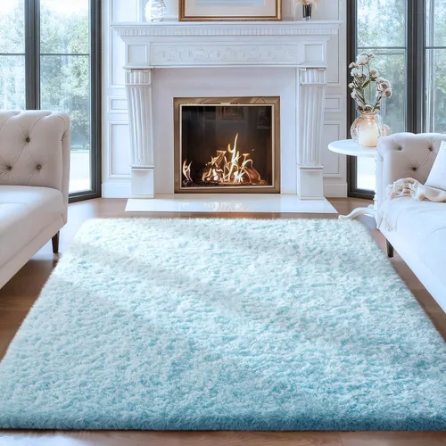 Vista 104 de Ophanie - Alfombras para sala de estar, antideslizante y suave, de felpa grandes y peludas para dormitorio, peludas para niños y niñas, decoración