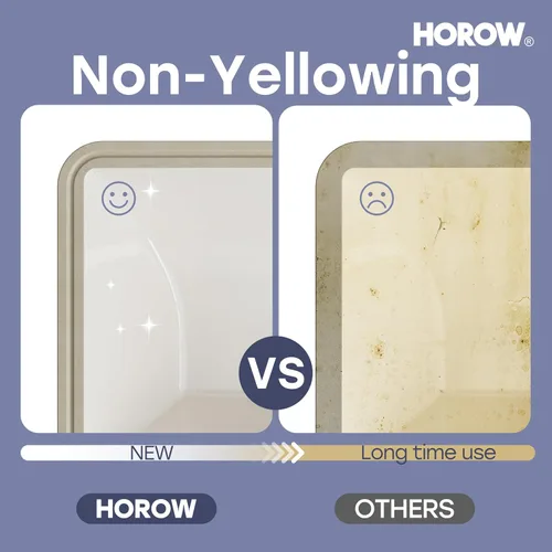 Vista 7 de HOROW Lavabo de Baño Rectangular para Montaje Inferior, Lavabo Rectangular de Vasija de 20 x 15 Pulgadas con Rebosadero, Lavabo de Cerámica Blanca