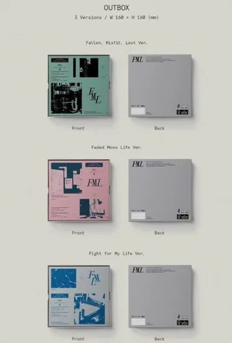 Vista 2 de SEVENTEEN - FML, décimo mini álbum, versión de fotolibro (cubierta B con álbum + beneficio de preorden)