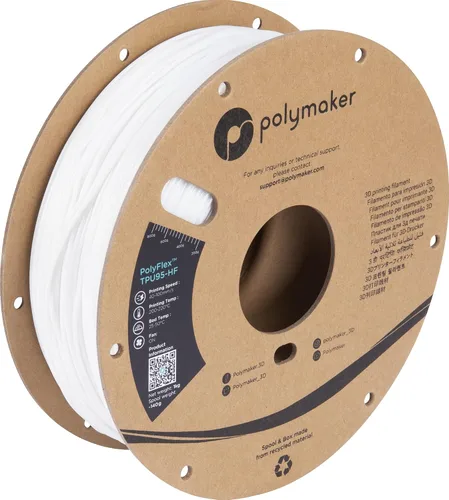 Vista 10 de Polymaker Filamento TPU 0.07 in 90A Flexible 1.65 lbs, Negro 111 - 1.75 mm 1.65 lbs Tpu90 Negro (Código hexagonal: #16161a)