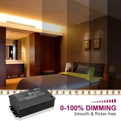 Vista 6 de EMITEVER Controlador LED regulable de 30 W, fuente de alimentación regulable Triac de 24 V, transformador de CA a CC para luz LED, compatible