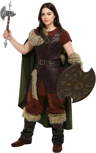 Vista 2 de Disfraz vikingo nórdico para hombre