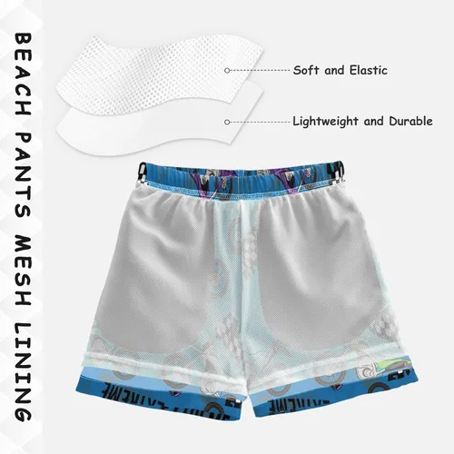 Vista 5 de Traje de baño para niños, traje de baño para niños, traje de baño para niños pequeños, pantalones cortos de playa para niños, 2T-XL