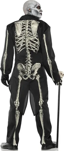 Vista 5 de Bone Chillin - Disfraz para adulto - XXL, Negro