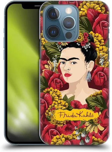 Vista 8 de Head Case Designs Funda rígida con licencia oficial de Frida Kahlo Blooms Red Florals compatible con Apple iPhone 13 Pro