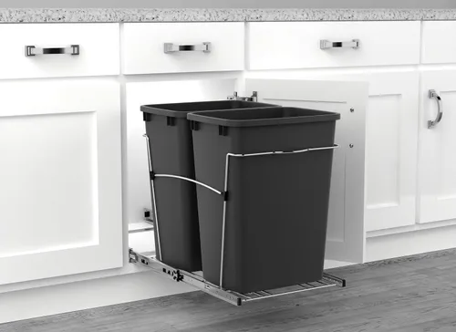 Vista 7 de Cesto de basura doble y extraíble RV V 15KD 18CS de Rev A Shelf