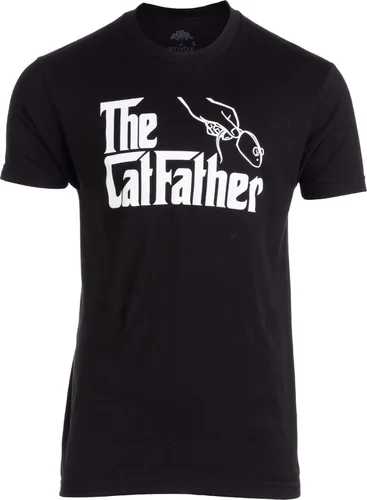 Vista 2 de The Catfather Divertida y linda camiseta de humor con diseño de gato, papá, dueño, mascota, gatito, gatito