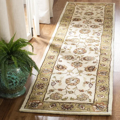 Vista 21 de SAFAVIEH Total Performance Collection - Alfombra decorativa, 2 x 3 pies, marrón y marfil, oriental, enganchada a mano, no desprende pelusa