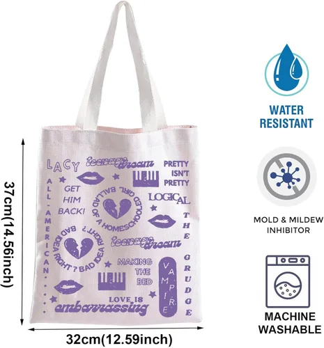 Vista 4 de Bolsa de mano inspirada en el cantante, regalo para cantante, mercancía para cantantes, mercancía para los fanáticos de la cantante, regalo