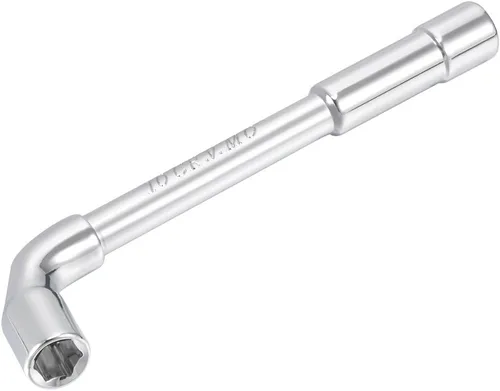 Vista 10 de uxcell Llave hexagonal en forma de L métrica de 0.236 in cromada, Cr-V