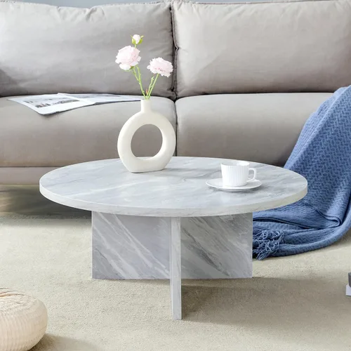 Vista 12 de TesNus Mesa de centro de madera maciza, moderna mesa de centro de ratán con estante de almacenamiento de 2 niveles, mesa de centro rectangular