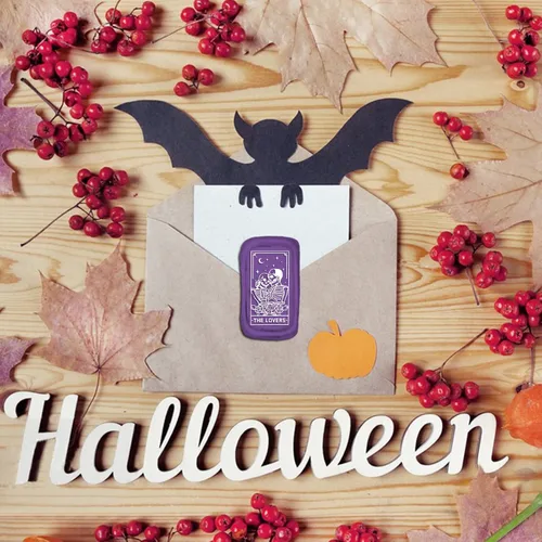 Vista 3 de CRASPIRE Sello de cera de Halloween, sello de cera de sellado de calavera, sello rectangular de latón para amantes de 45 × 0.906 in con mango