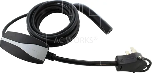 Vista 7 de AC WORKS Adaptador de carga EV para uso Tesla (14-50P 4-Prong Gen2 Pigtail-32Amp)