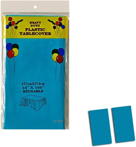 Vista 10 de Paquete de 4 manteles de plástico desechables de plástico para barbacoa, picnic, cumpleaños, bodas, fiestas, impermeables, a prueba de aceite, Negro