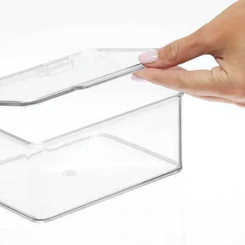 Vista 6 de mDesign – Organizador de escritorio de plástico para el hogar y la oficina