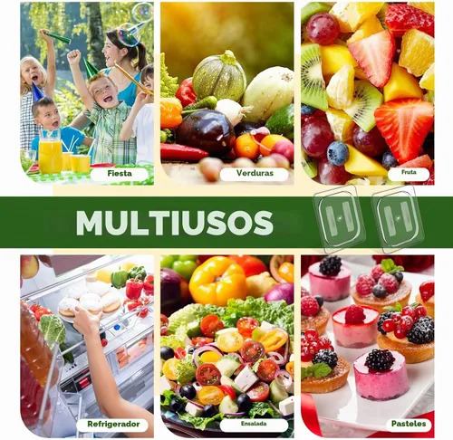 Vista 7 de 6 tapas de sartén de alimentos de tamaño 1/6 con asa, tapas transparentes
