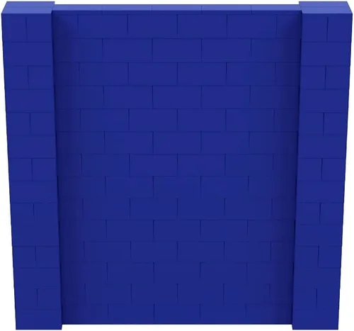 Vista 185 de EverBlock Kit de pared de 5 x 4 pies Bloques de construcción modulares Sistema de pared para edificios, pantallas y estructuras Divisor