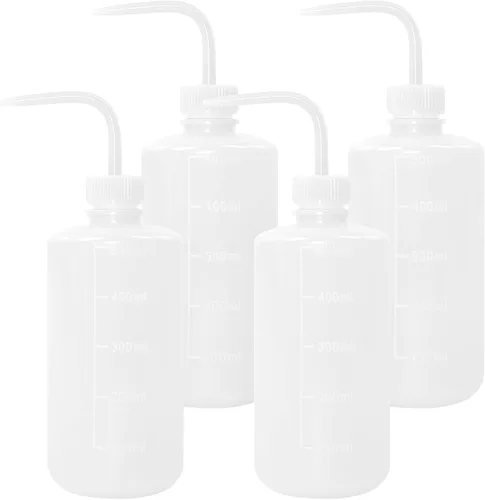 Vista 25 de Paquete de 4 botellas de lavado de tatuajes con difusor de chorro de agua (negro, 5.1 fl oz)