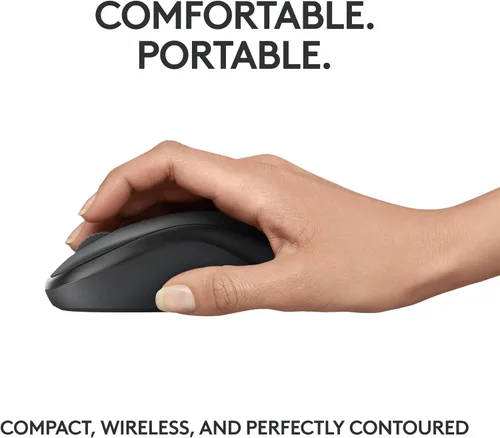 Vista 5 de Logitech M240 - Ratón Bluetooth silencioso, inalámbrico, compacto, portátil, seguimiento suave, batería de 18 meses, para Windows, macOS, ChromeOS