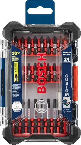 Vista 5 de BOSCH Kit combinado de taladro/destornillador inalámbrico de 12 V Max y destornillador de impacto con sistema de caja personalizada de atornillado