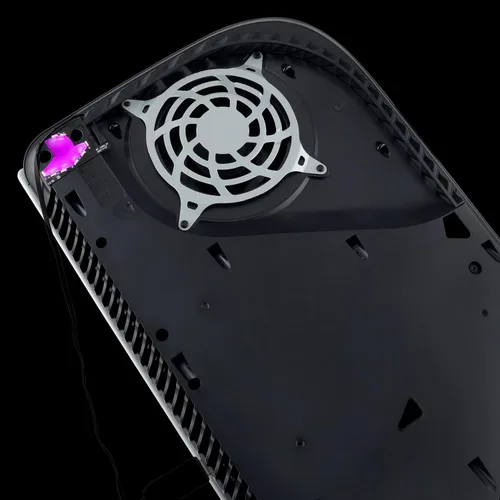 Vista 7 de eXtremeRate 7 Colors 24 Effects RGB Logo LED for PS5 Console, Illuminated Logo LED for PS5 Disc & Digital Console