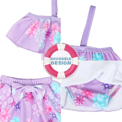 Vista 4 de Traje de baño Encanto para niñas de 2 piezas Mirabel Bikini Isabela Traje de baño Madrigal Family Adventure Traje de baño Beach Tankini