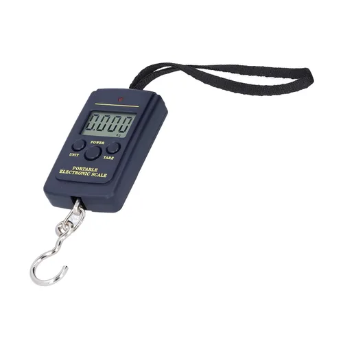 Vista 3 de Báscula electrónica portátil, mini Steelyard de ponderación, escala pequeña de 88.2 lbs, batería de larga duración