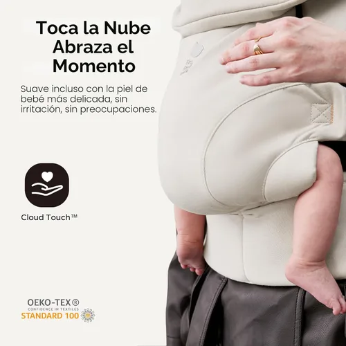 Vista 2 de Bc Babycare CocoonGo Portabebés – Portabebés CloudTouch Suave y Ergonómico para 7–44 libras Fácil de Usar, Ajuste Ajustable, Listo para Viajar