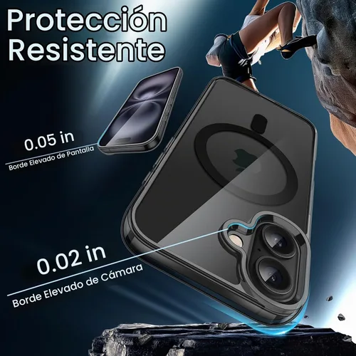Vista 5 de JETech Funda magnética para iPhone 16, color negro