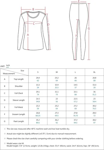 Vista 6 de Femofit Conjunto de ropa interior térmica para mujer, parte superior suave, capa base cálida, tallas S-XL, Negro