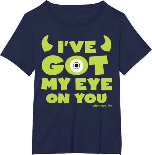 Vista 15 de Disney Pixar Monsters Inc Mike Wazowski Eye On You - Camiseta, Negro, S