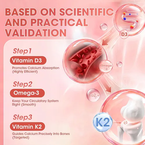 Vista 4 de Gomas de vitamina D3 K2 de M inch, vitamina D3 10000UI, K2 (MK-7) 200mcg, suplemento de vitamina D3 con K2 6-en-1 con Omega-3, magnesio y calcio
